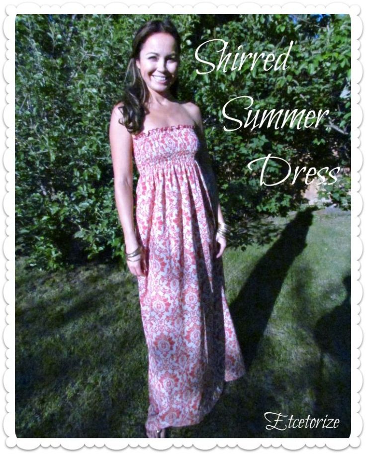 Shirred Summer Dress